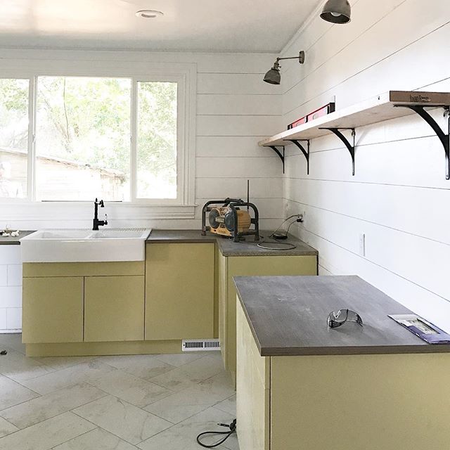 Cutest kitchen at ohlrubyshouse! The fun color comes from originalhellip